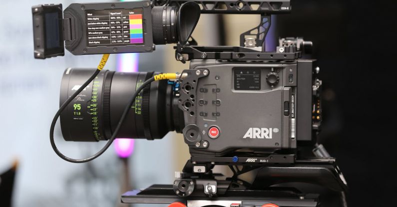 Streaming Equipment - Professional ARRI Alexa Digital Video Camera Fixed on a Tripod