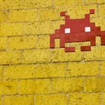 Gaming Communities - Mosaic Alien on Wall